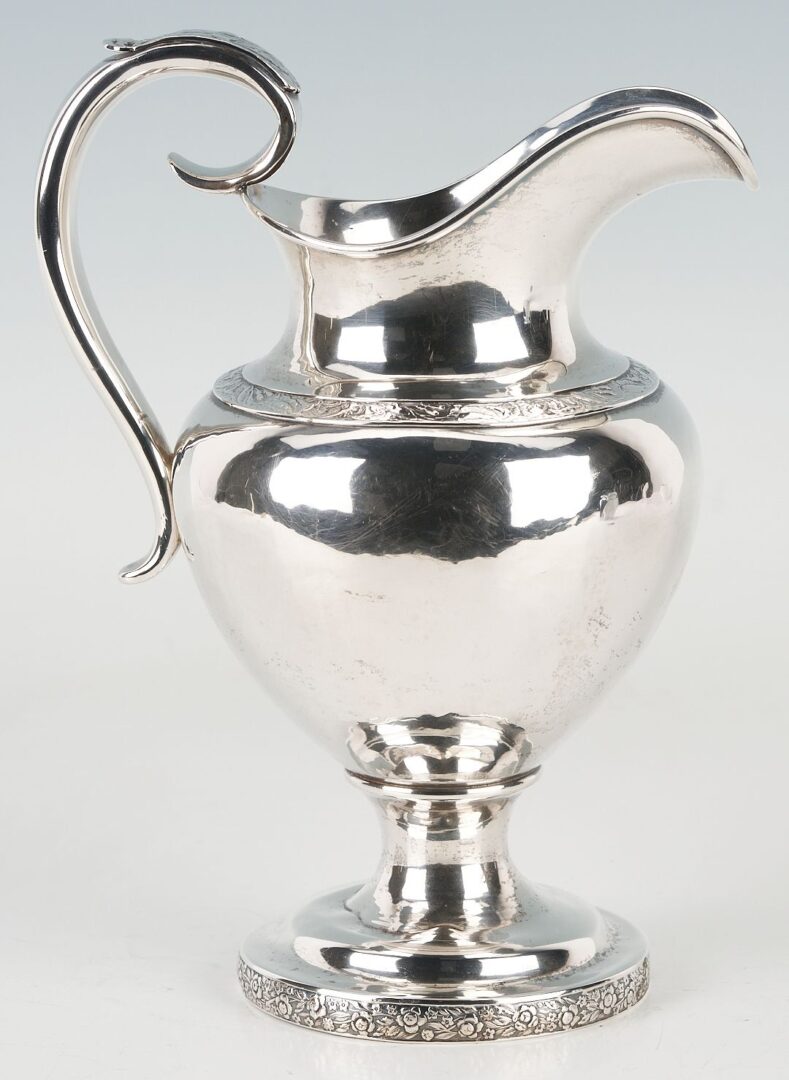 Lot 71: Boston Coin Silver Pitcher