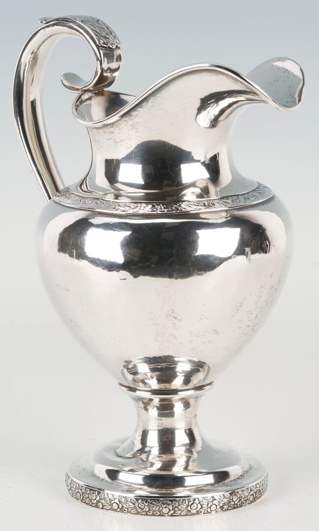 Lot 71: Boston Coin Silver Pitcher