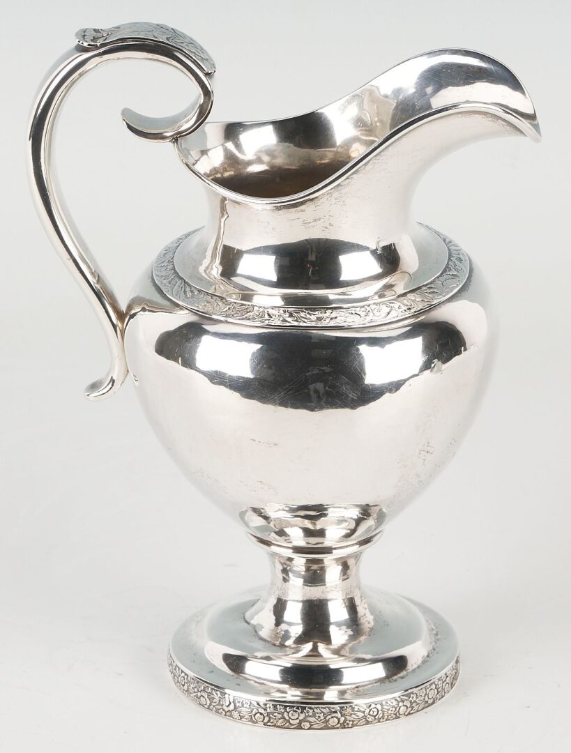Lot 71: Boston Coin Silver Pitcher