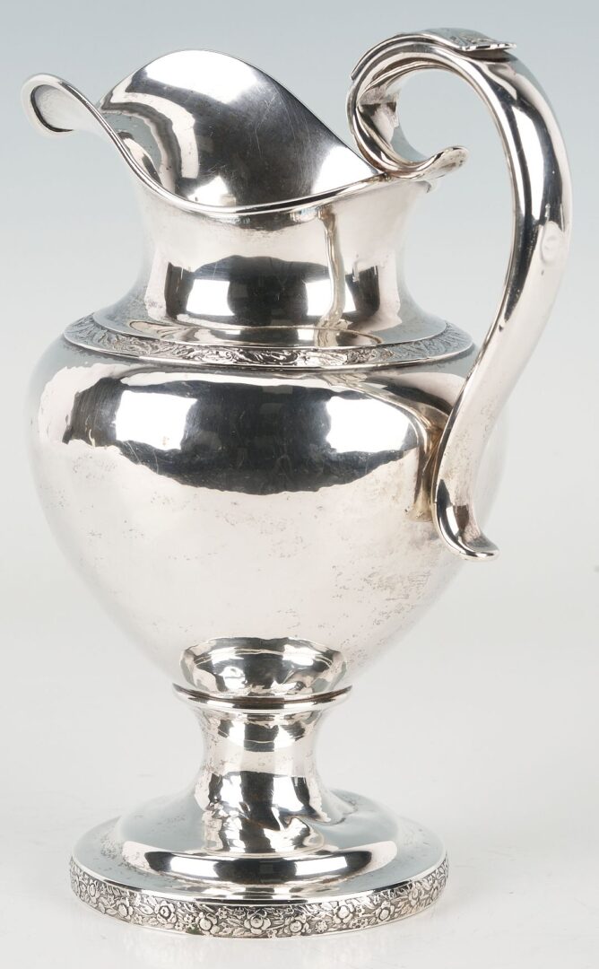 Lot 71: Boston Coin Silver Pitcher