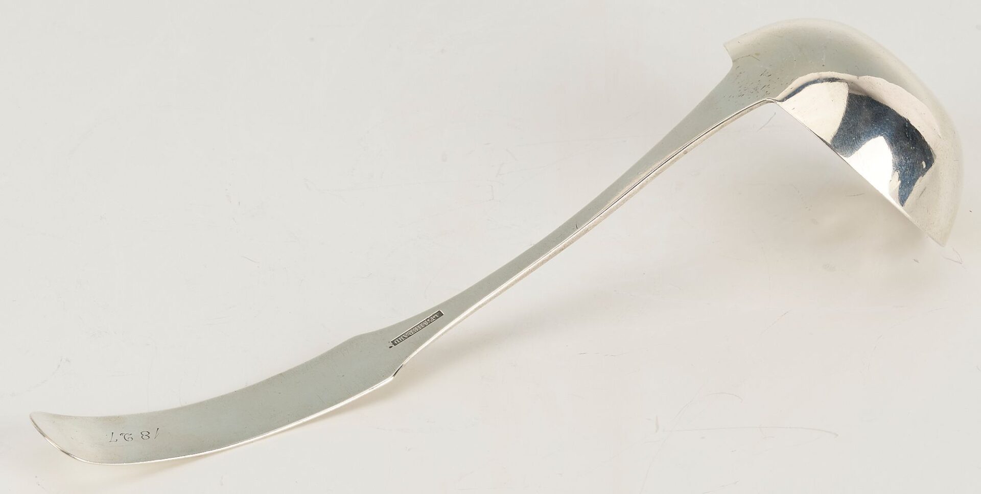 Lot 72: Georgetown Kentucky Coin Silver Ladle, A.F. Shepard