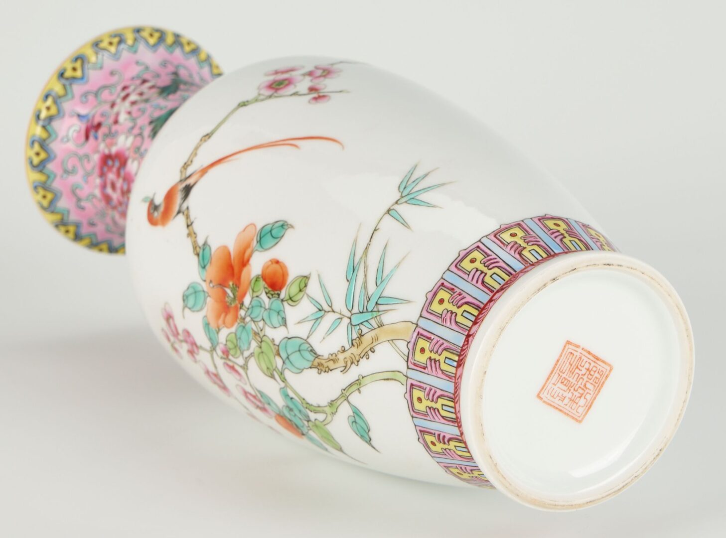 Lot 736: Six Chinese Porcelain & Cloisonne Items