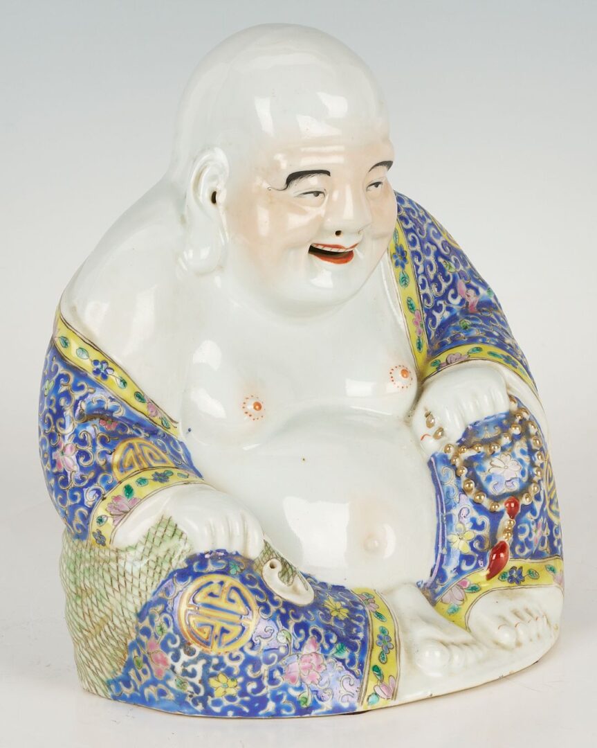 Lot 736: Six Chinese Porcelain & Cloisonne Items