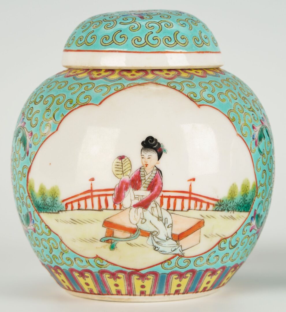 Lot 736: Six Chinese Porcelain & Cloisonne Items