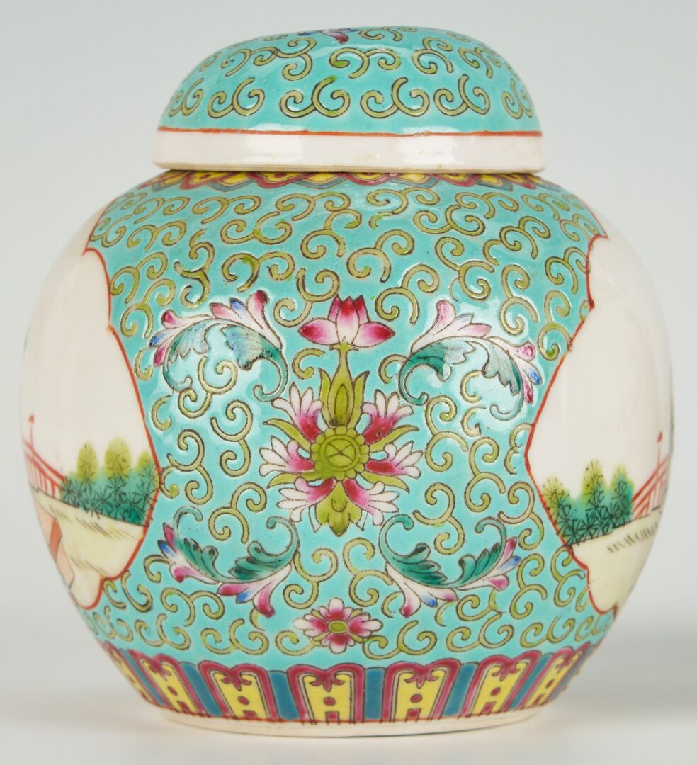 Lot 736: Six Chinese Porcelain & Cloisonne Items