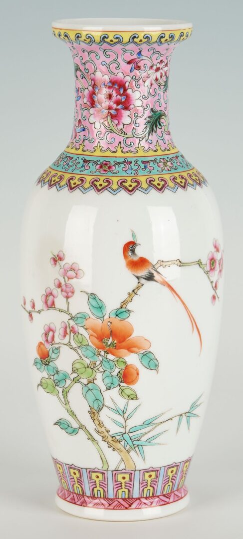 Lot 736: Six Chinese Porcelain & Cloisonne Items