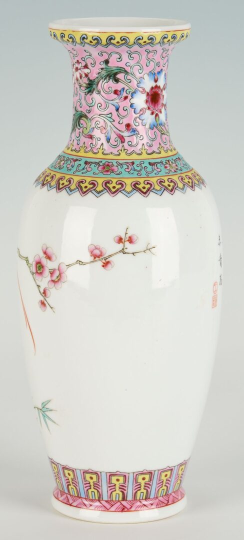Lot 736: Six Chinese Porcelain & Cloisonne Items