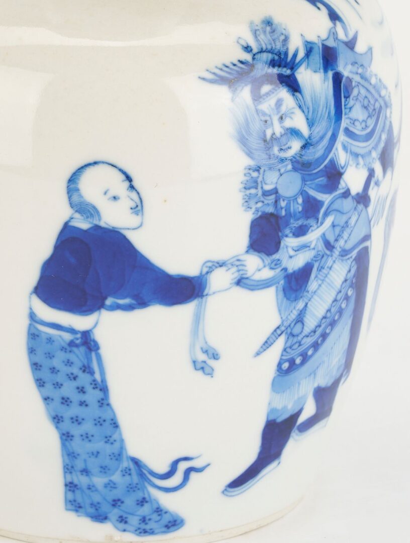 Lot 739: Chinese Blue and White Arrow Vase plus Yellow Saucer