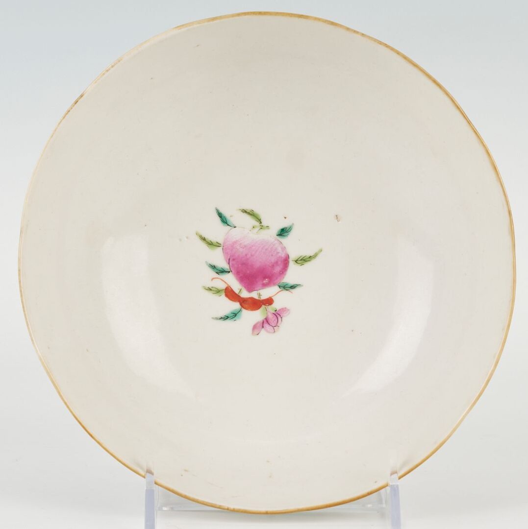 Lot 740: 3  Asian Porcelain Items: Famille Rose Bowl & 2 Table Lamps