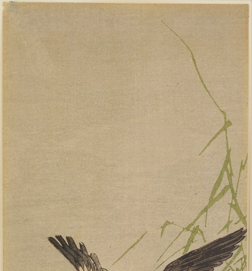 Lot 751: 3 Japanese Woodblock Prints of Birds Incl. Hiroshige, Koson