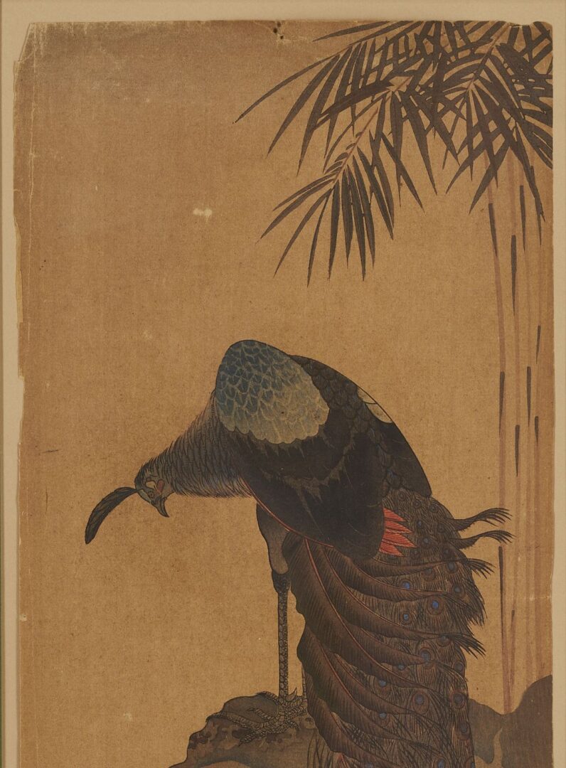 Lot 751: 3 Japanese Woodblock Prints of Birds Incl. Hiroshige, Koson