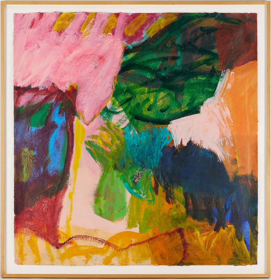 Lot 756: Large Joan Mueller Contemporary Abstract Painting