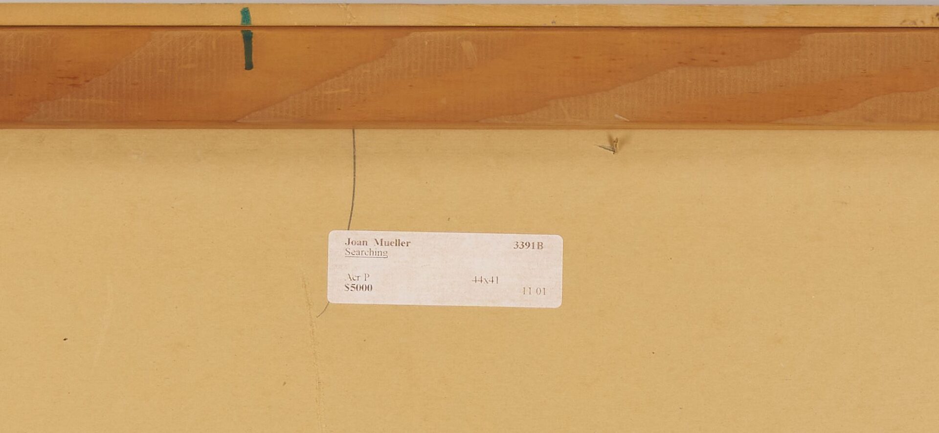 Lot 756: Large Joan Mueller Contemporary Abstract Painting