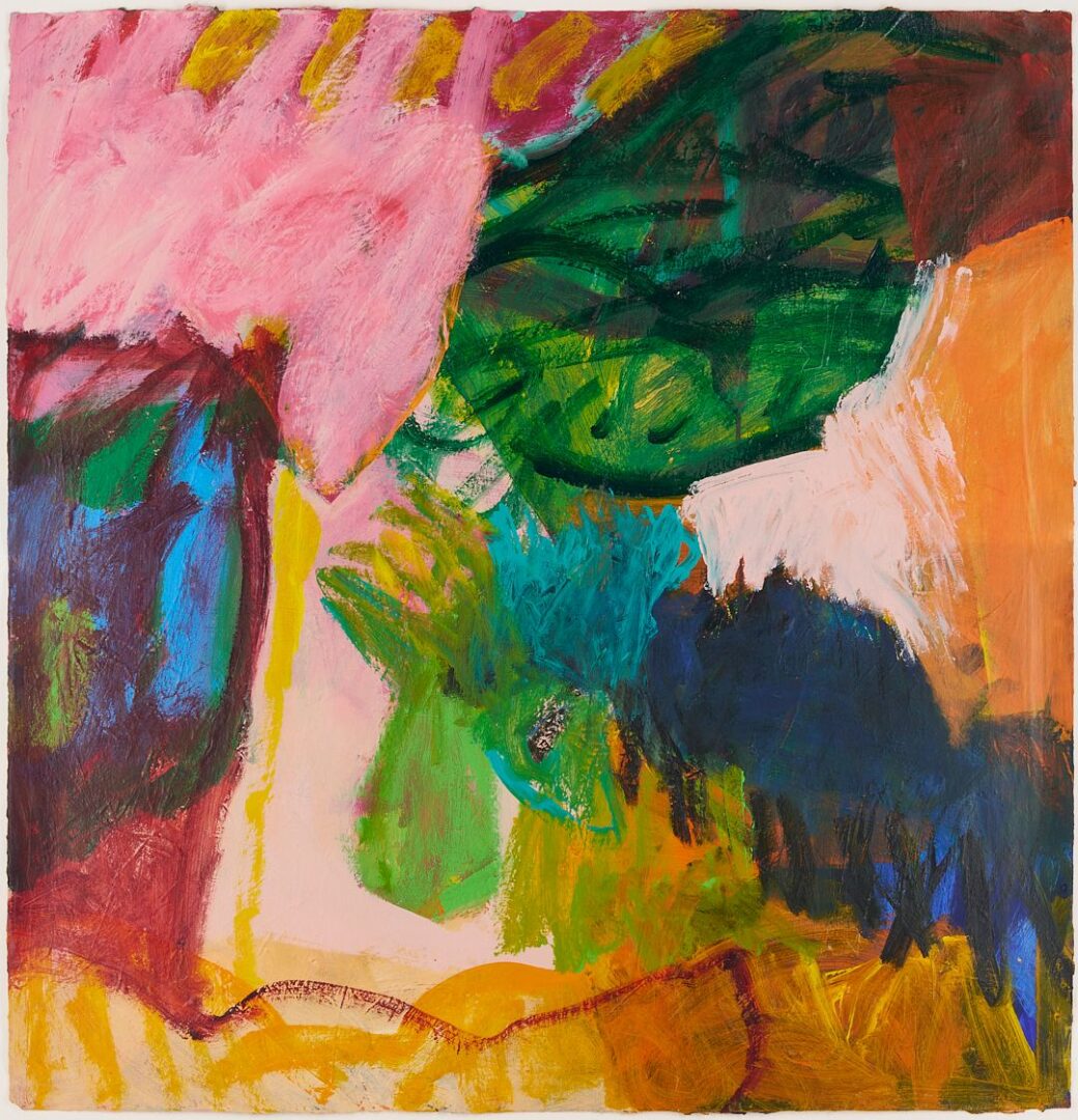 Lot 756: Large Joan Mueller Contemporary Abstract Painting