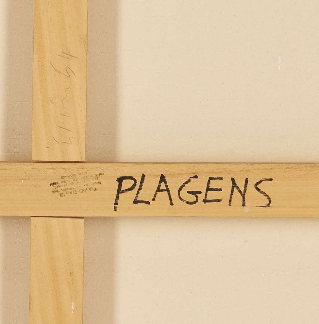 Lot 757: Large Peter Plagens Abstract Painting; You Got Something To Say, Say It
