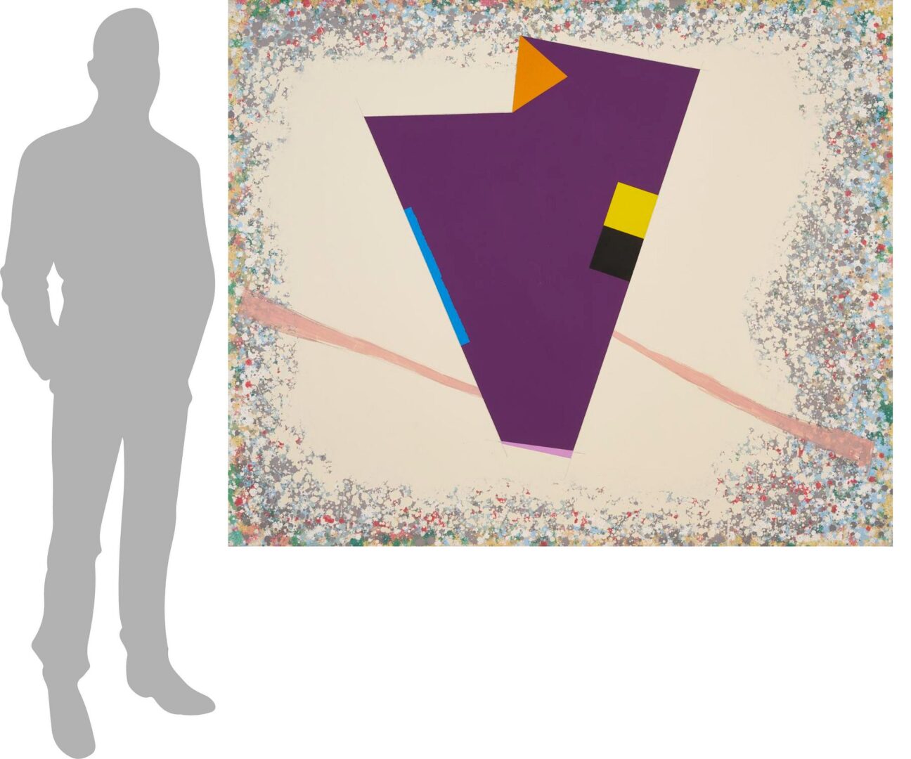 Lot 757: Large Peter Plagens Abstract Painting; You Got Something To Say, Say It