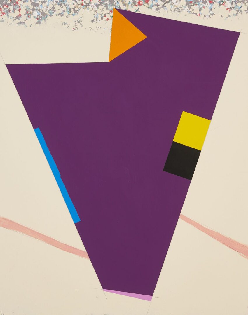 Lot 757: Large Peter Plagens Abstract Painting; You Got Something To Say, Say It