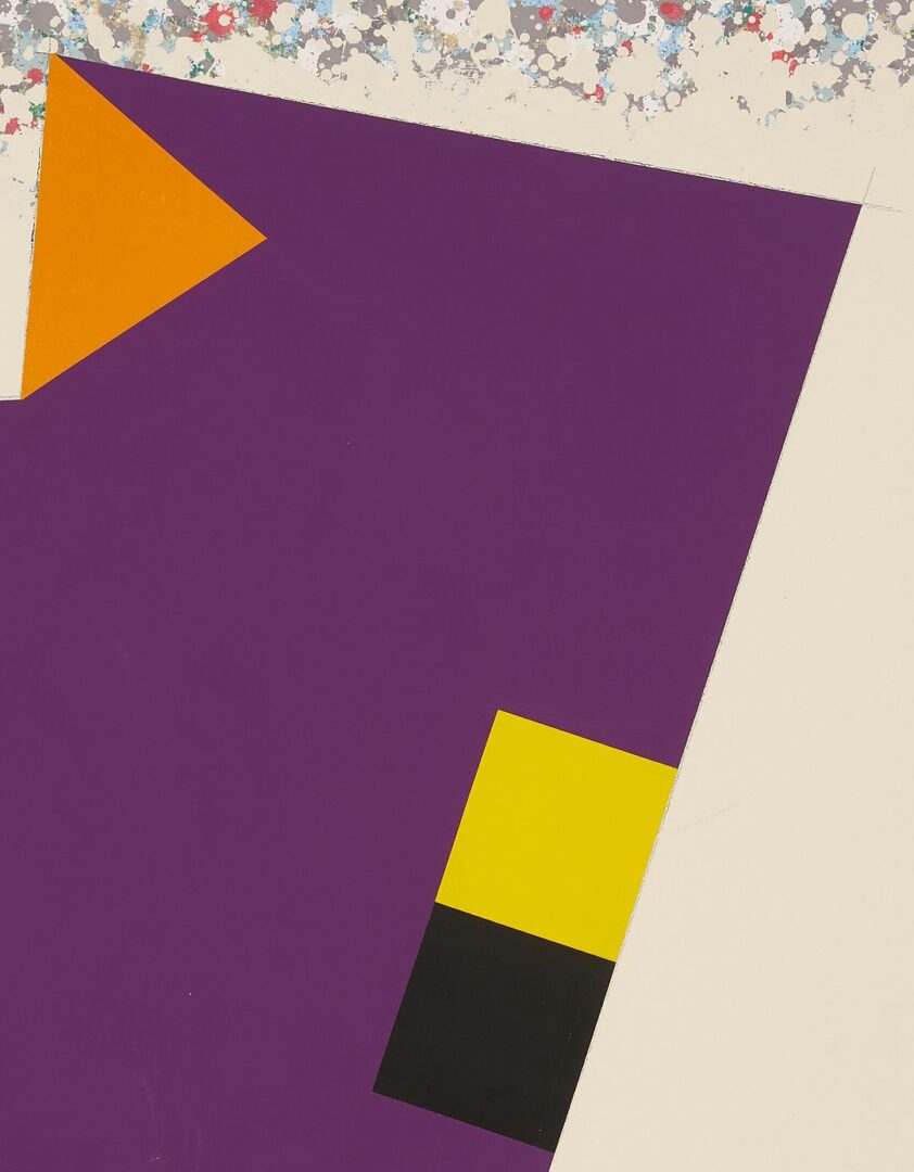 Lot 757: Large Peter Plagens Abstract Painting; You Got Something To Say, Say It