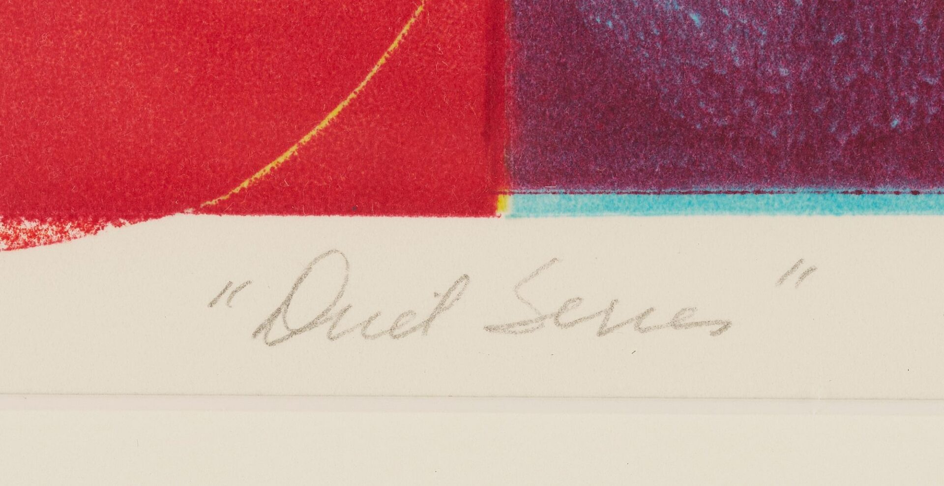 Lot 759: 3 Marylyn Dintenfass Monotypes, Duet Series
