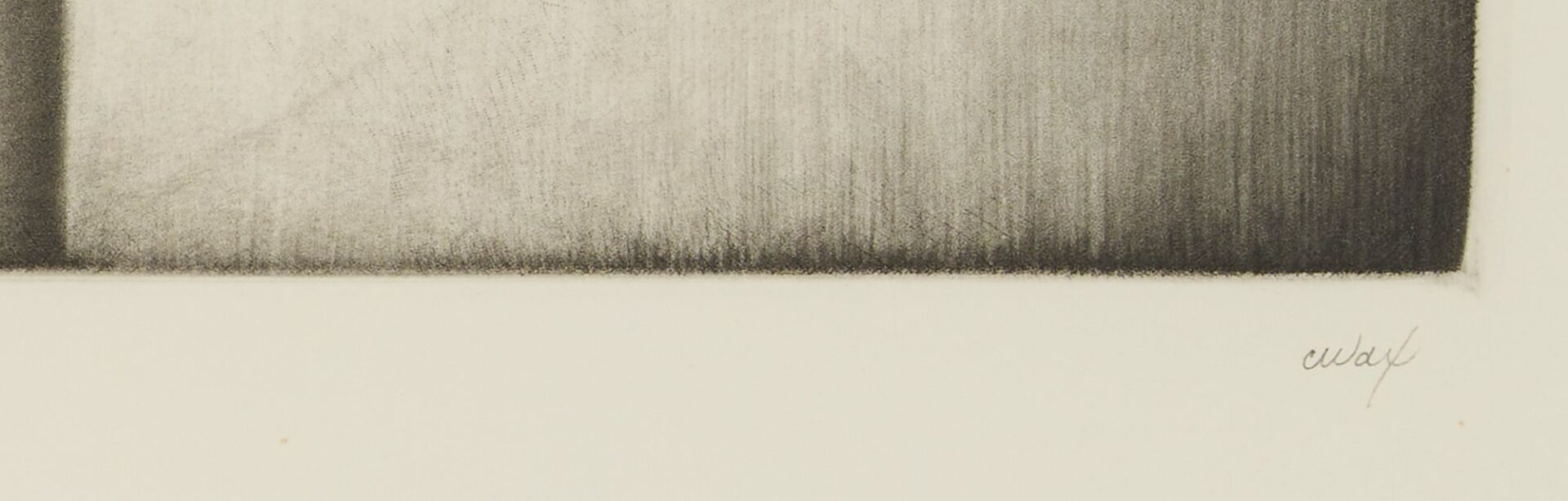 Lot 762: Carol Wax Mezzotint Print, Remington Return