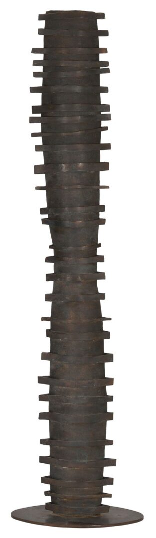 Lot 763: Paloma Torres Estrada Ellipse Bronze Sculpture