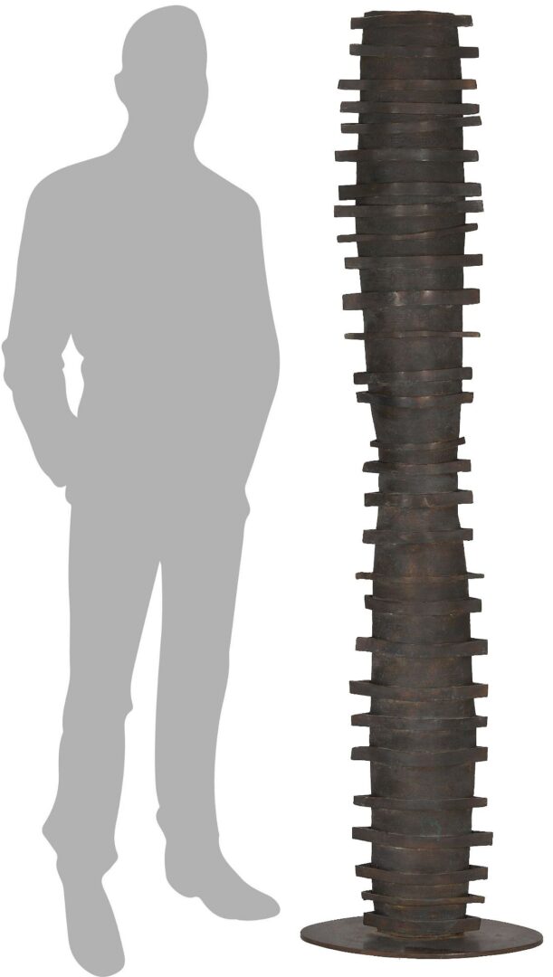 Lot 763: Paloma Torres Estrada Ellipse Bronze Sculpture