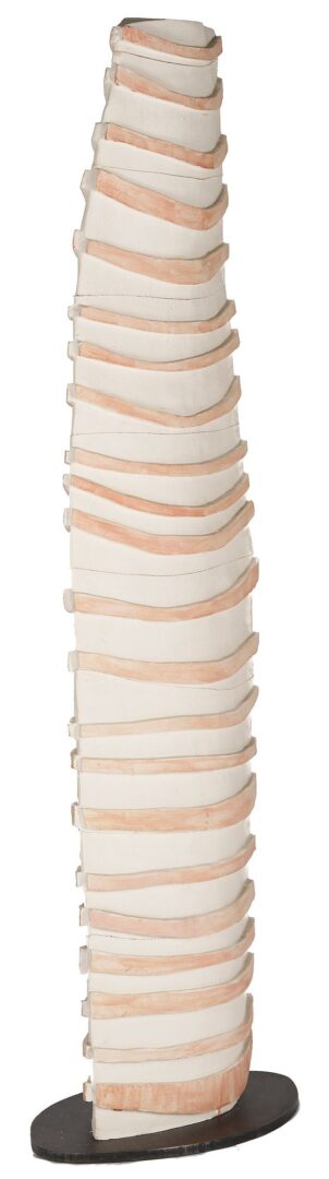 Lot 764: Paloma Torres Estrada Clay Totem Sculpture