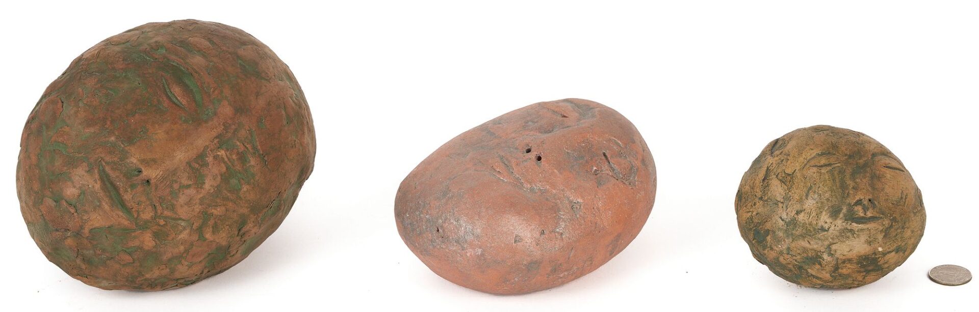 Lot 772: Olen Bryant, 3 Sleeping Stone Sound Sculptures