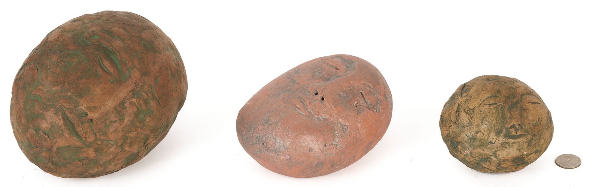 Lot 772: Olen Bryant, 3 Sleeping Stone Sound Sculptures
