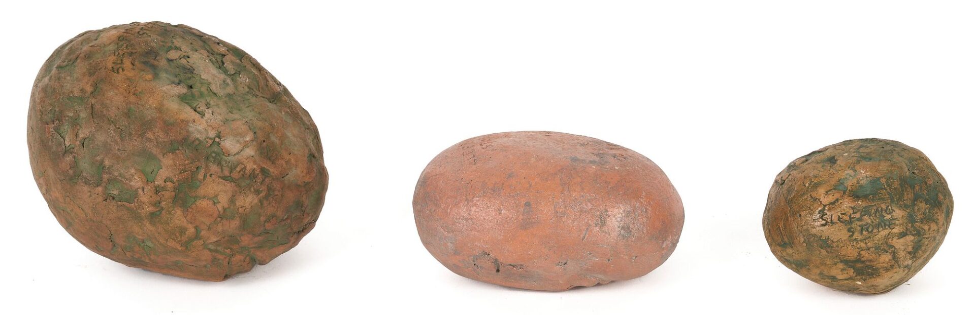 Lot 772: Olen Bryant, 3 Sleeping Stone Sound Sculptures