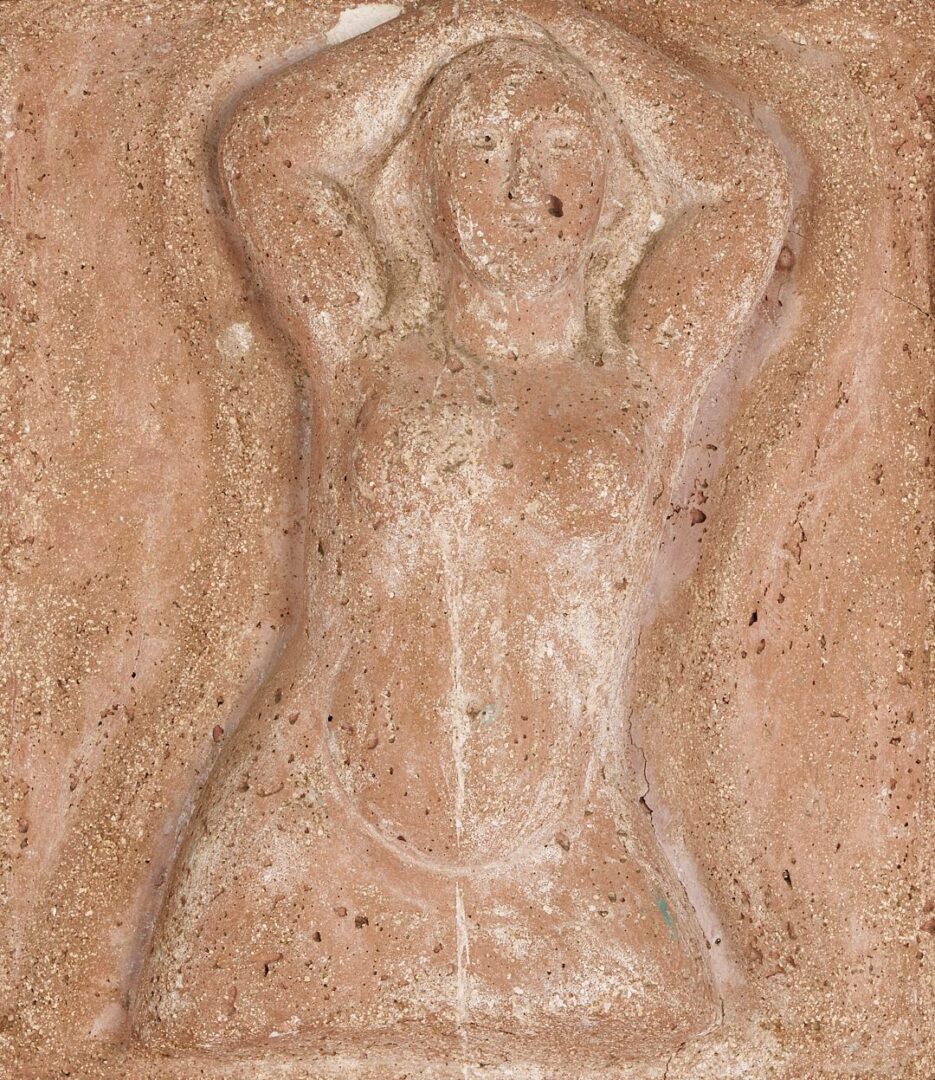 Lot 775: 2 Meyer Wolfe Relief Sculptures, Nude Woman & Bearded Man