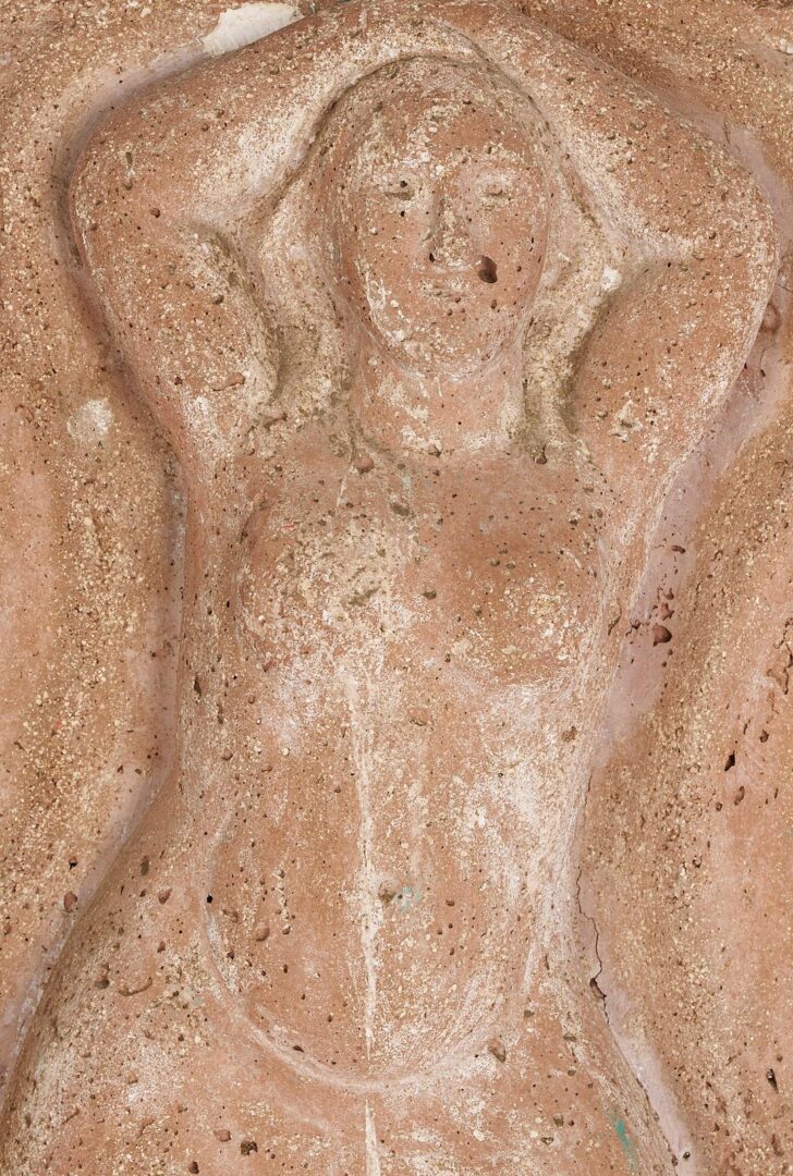 Lot 775: 2 Meyer Wolfe Relief Sculptures, Nude Woman & Bearded Man