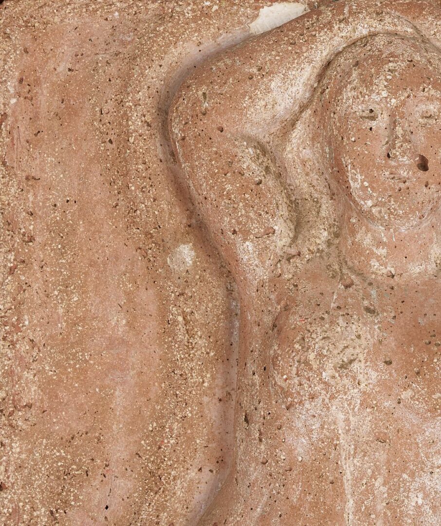 Lot 775: 2 Meyer Wolfe Relief Sculptures, Nude Woman & Bearded Man