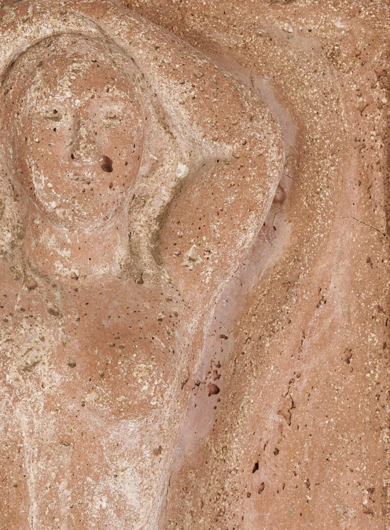 Lot 775: 2 Meyer Wolfe Relief Sculptures, Nude Woman & Bearded Man
