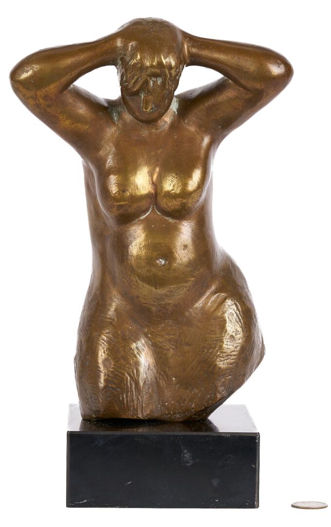 Lot 777: Meyer Wolfe Bronze Sculpture, Female Nude