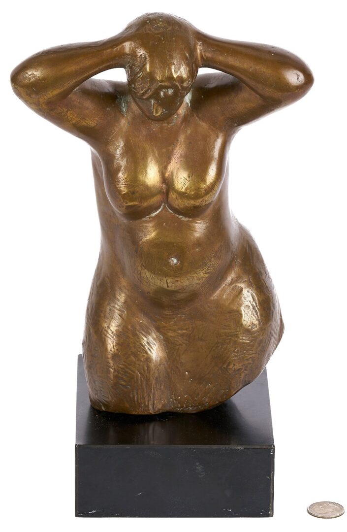 Lot 777: Meyer Wolfe Bronze Sculpture, Female Nude