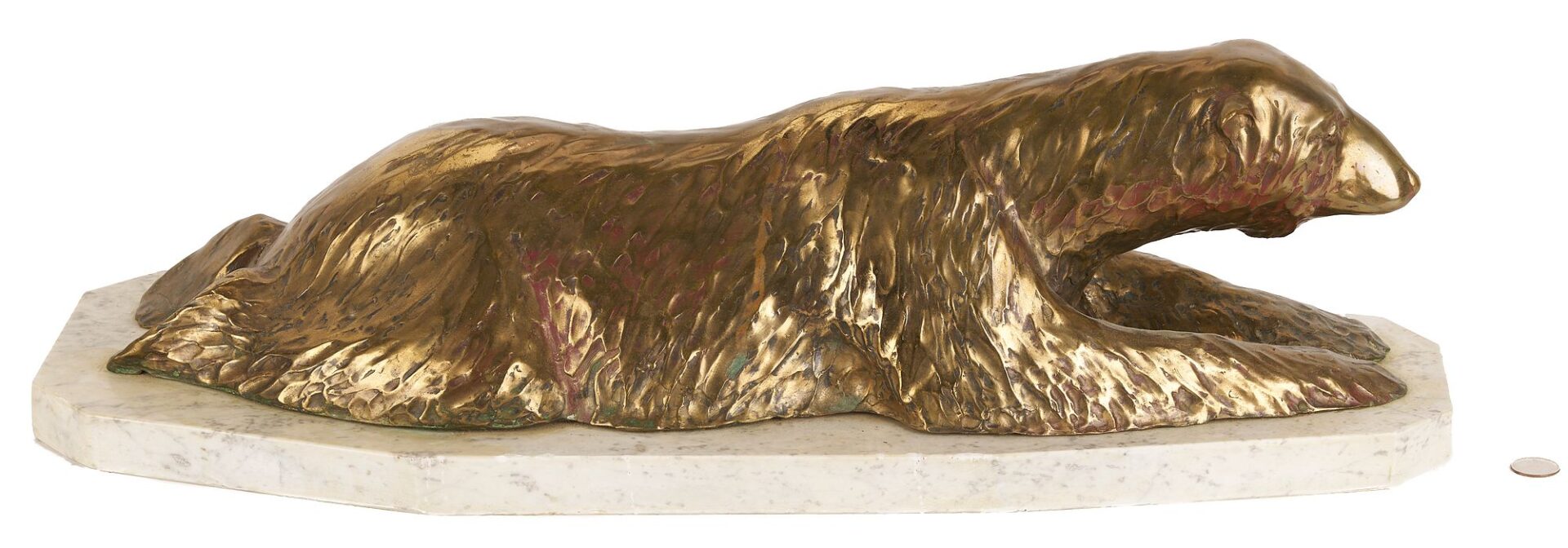 Lot 778: James Turner Bronze Polar Bear Sculpture