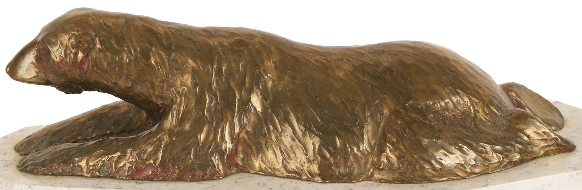 Lot 778: James Turner Bronze Polar Bear Sculpture