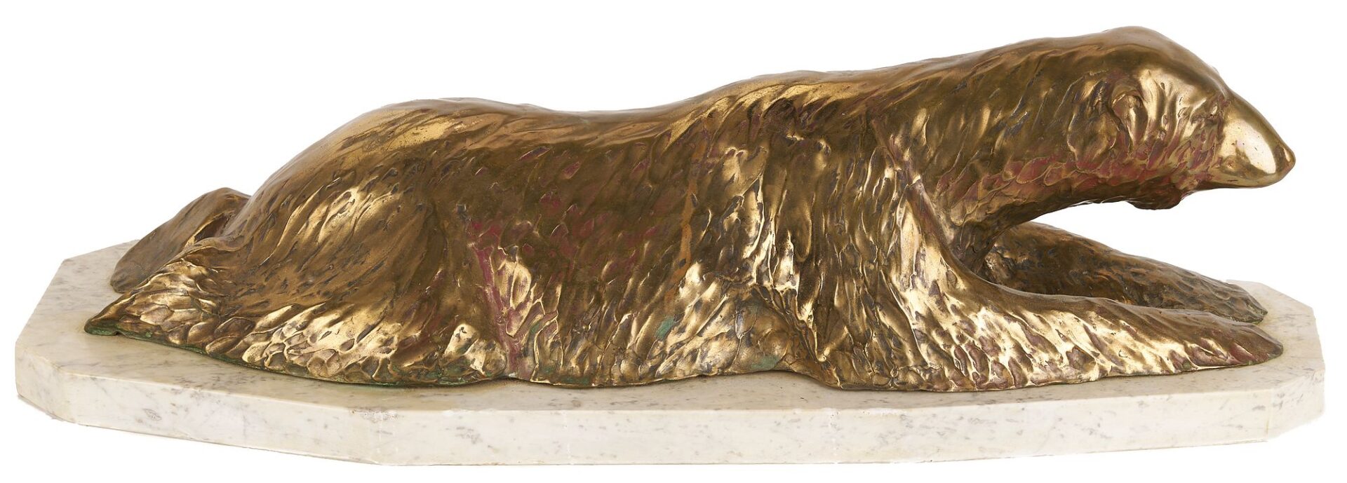 Lot 778: James Turner Bronze Polar Bear Sculpture