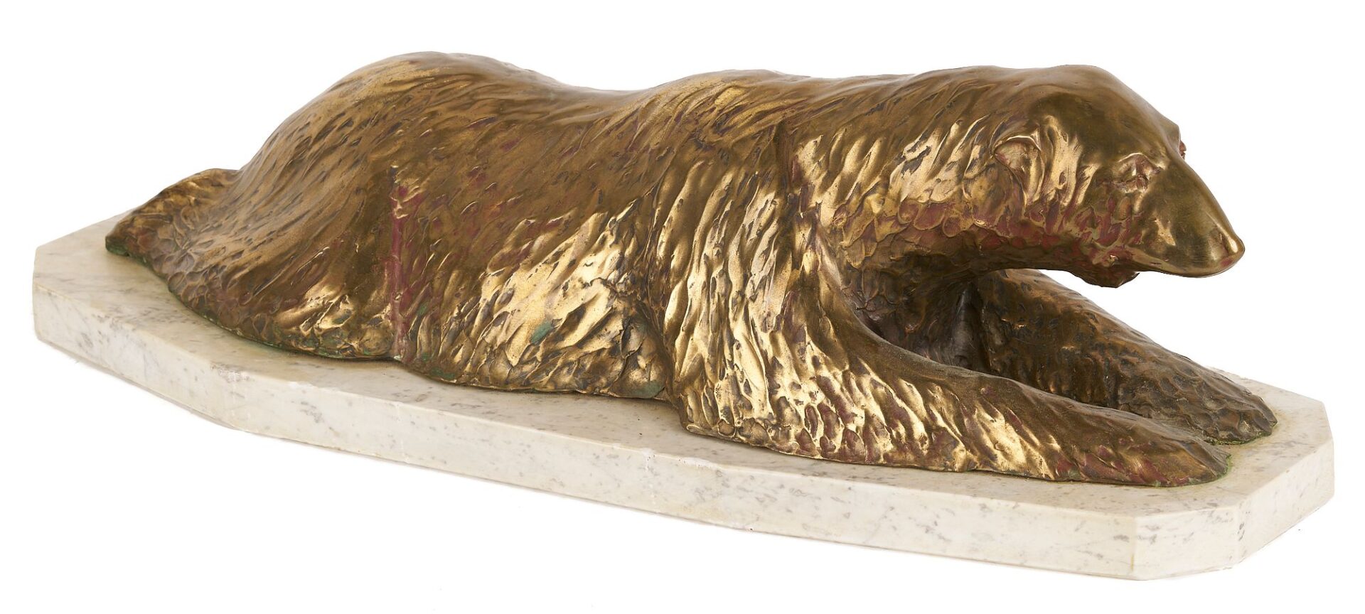 Lot 778: James Turner Bronze Polar Bear Sculpture