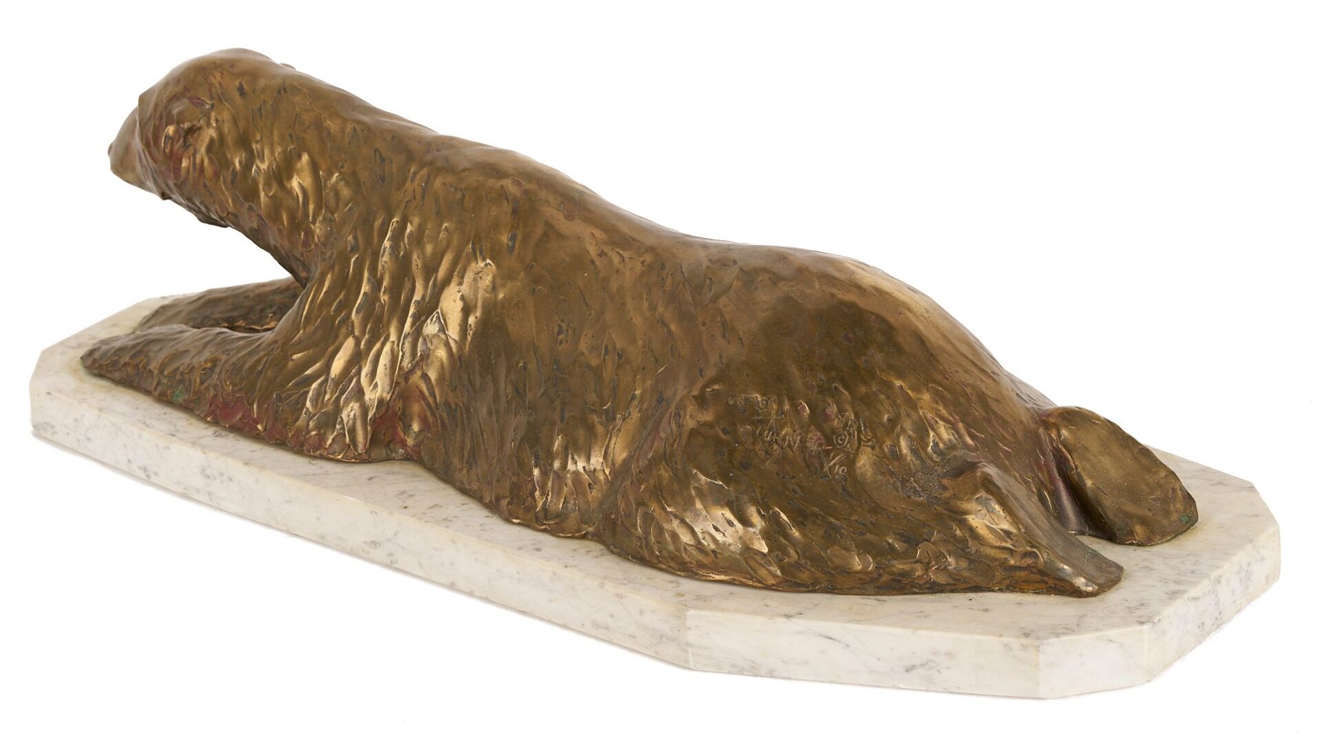 Lot 778: James Turner Bronze Polar Bear Sculpture