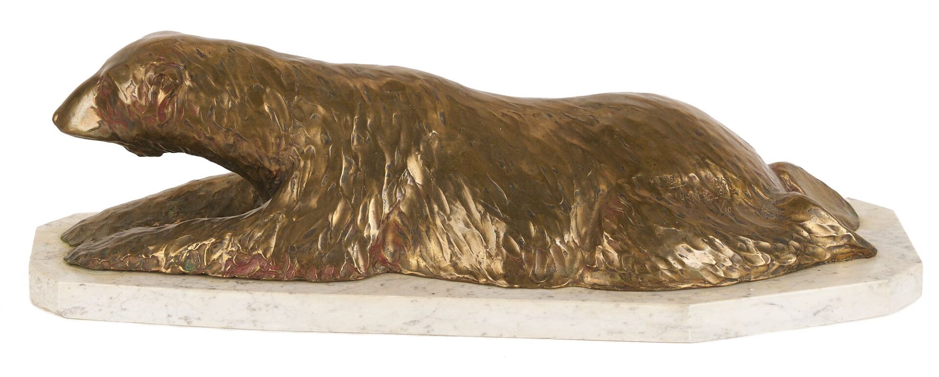 Lot 778: James Turner Bronze Polar Bear Sculpture