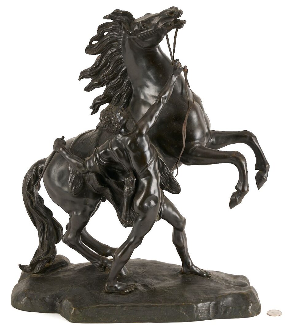 Lot 779: After Guillaume Coustou, Horse of Marly Bronze Equestrian Sculpture
