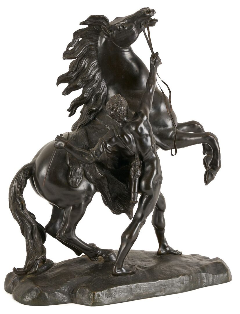 Lot 779: After Guillaume Coustou, Horse of Marly Bronze Equestrian Sculpture