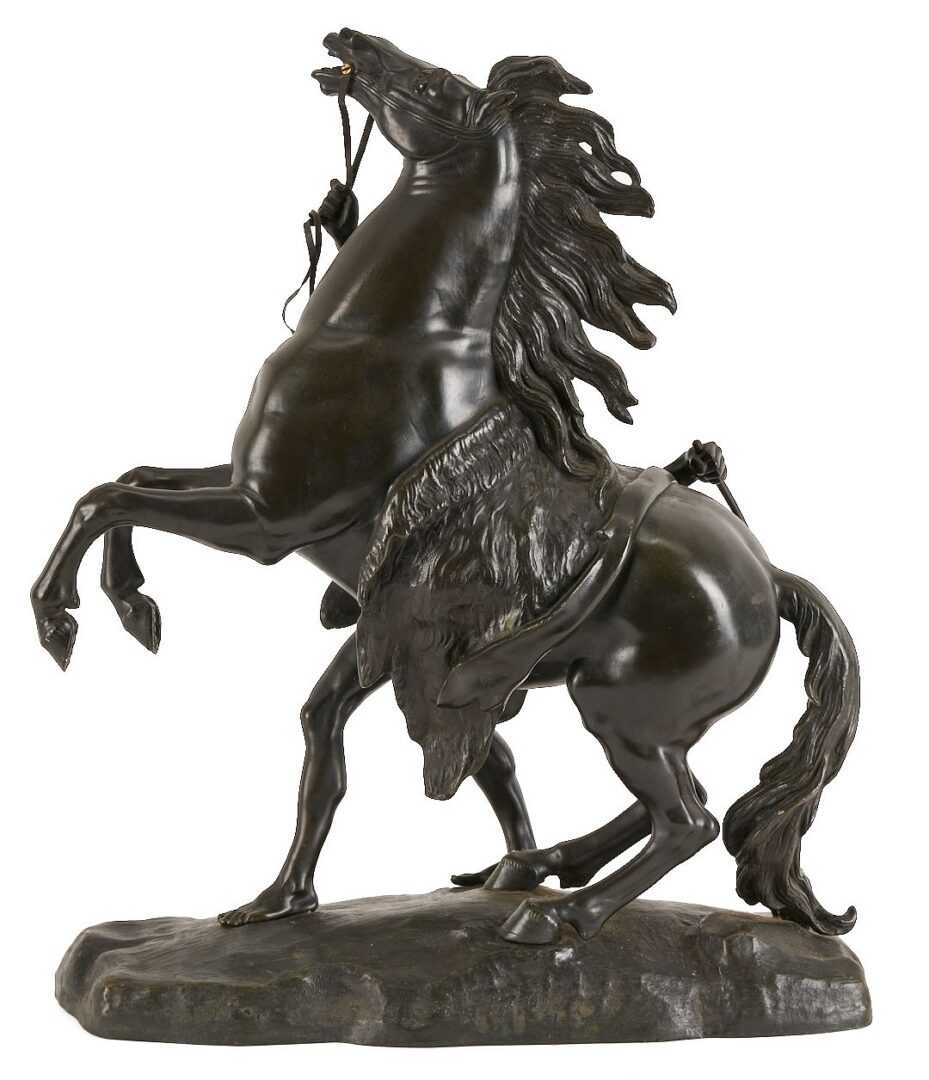 Lot 779: After Guillaume Coustou, Horse of Marly Bronze Equestrian Sculpture