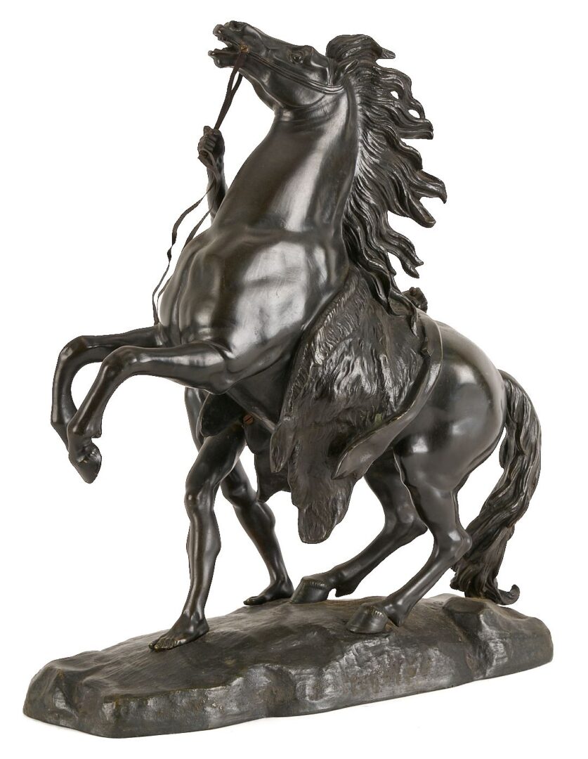 Lot 779: After Guillaume Coustou, Horse of Marly Bronze Equestrian Sculpture