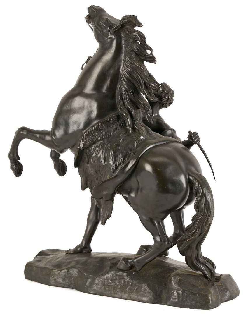 Lot 779: After Guillaume Coustou, Horse of Marly Bronze Equestrian Sculpture