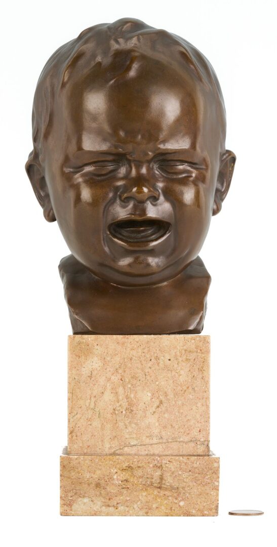Lot 782: Franz Seifert Bronze Head of Child