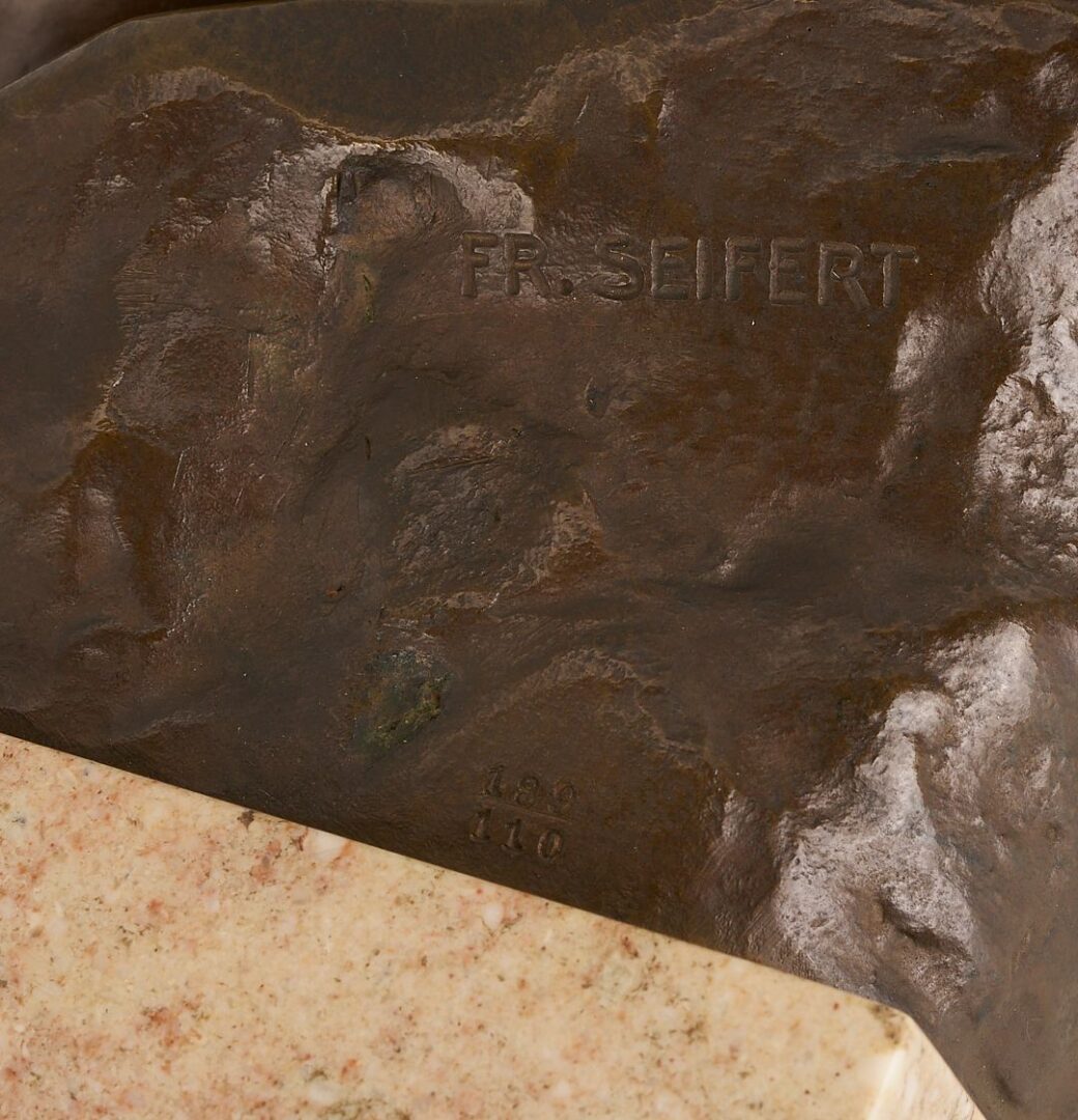 Lot 782: Franz Seifert Bronze Head of Child