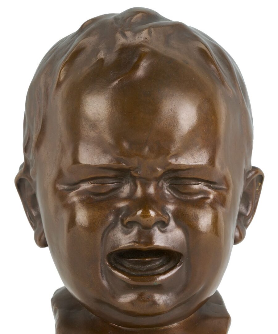 Lot 782: Franz Seifert Bronze Head of Child